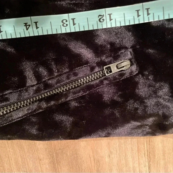 American Eagle Outfitters Crushed Velour Cropped Jacket Size XS Fairygrunge - Picture 7 of 8